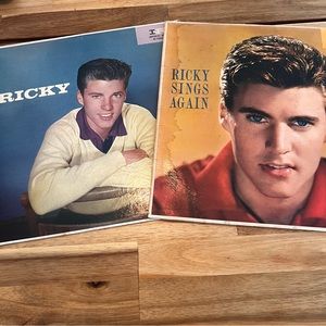 Bundle 2 RICKY NELSON- RICKY SINGS AGAIN- 1982 ROCK 12" LP 33,
